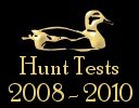 Hunt Test results for 2008 - 2010