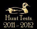 Hunt Test results for 2011